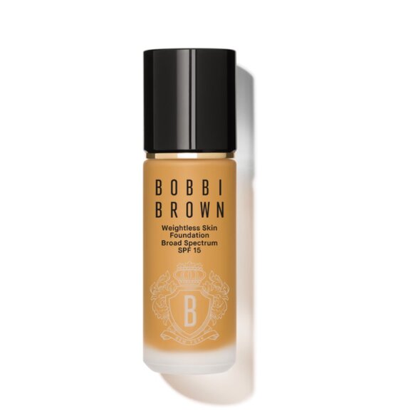 New Bobbi Brown Weightless Skin Foundation SPF 15 W-068 Golden Honey 1oz - Picture 1 of 4